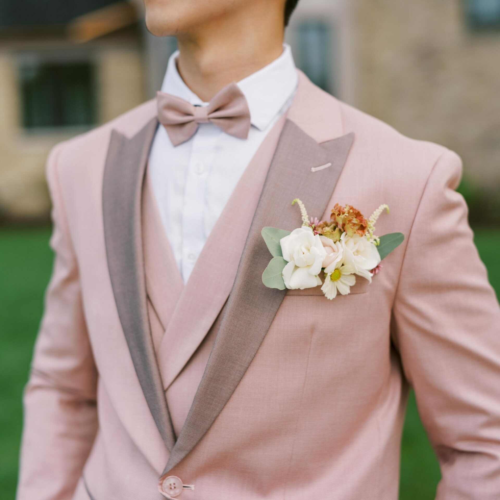 Pocket Square Boutonniere
